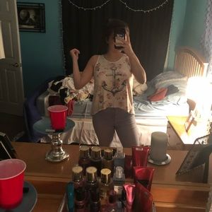 White tank top with open back